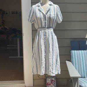 Outerknown brand sample midi dress. Cotton with a cotton lining